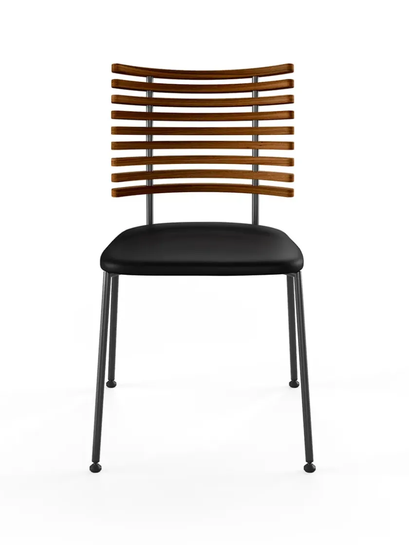 Naver Collection Spisebordsstole<Tiger Stol, sort læder fra