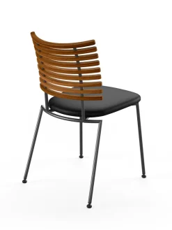 Naver Collection Spisebordsstole<Tiger Stol, sort læder fra