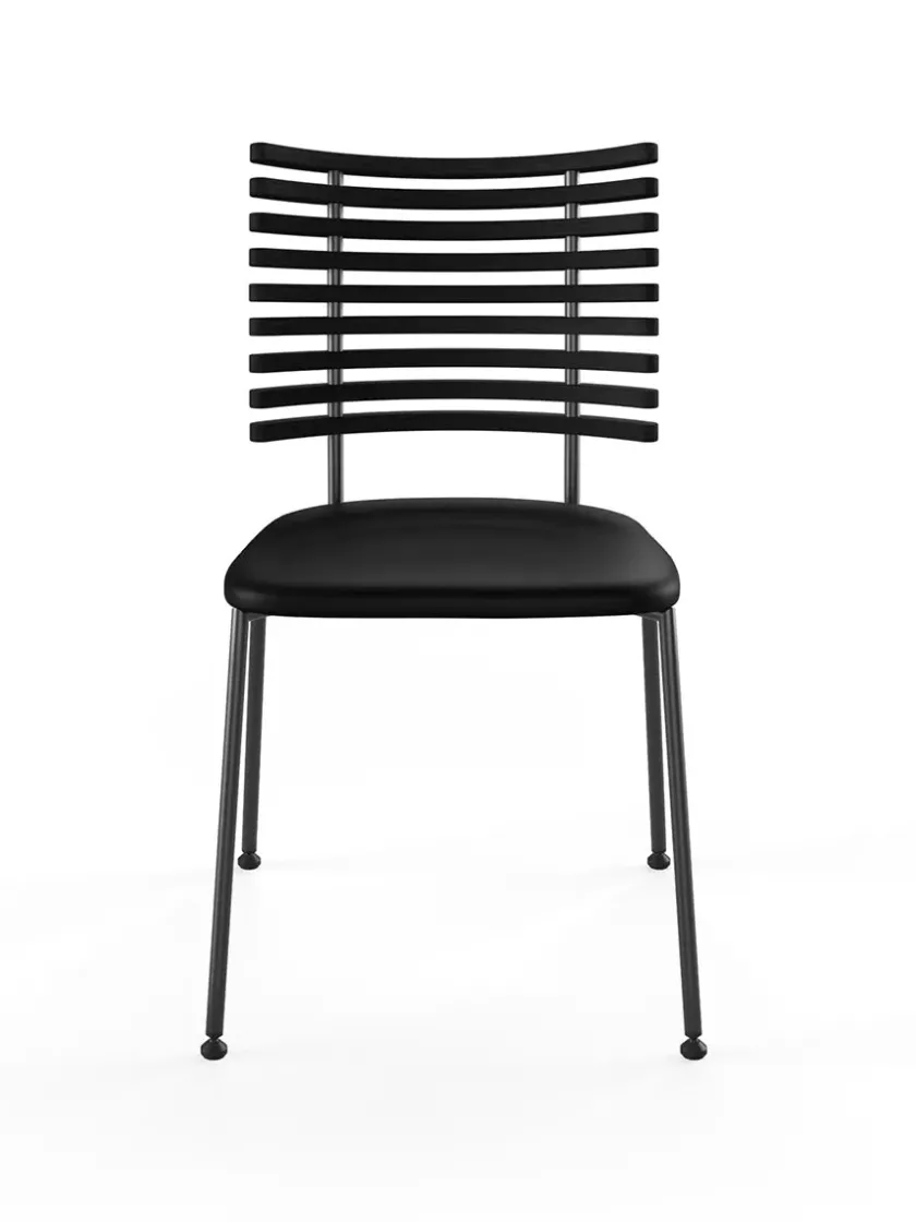 Naver Collection Spisebordsstole<Tiger Stol, sort læder fra