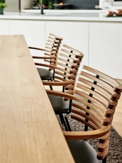 Naver Collection Spisebordsstole<Tiger Stol, sort læder fra