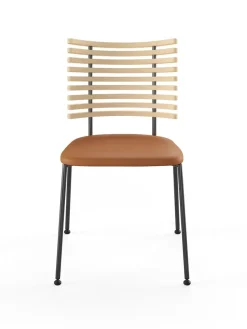 Naver Collection Spisebordsstole<Tiger Stol, sort læder fra