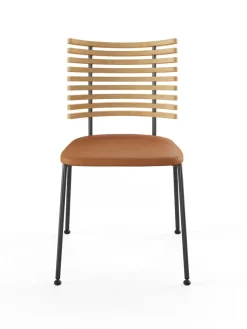 Naver Collection Spisebordsstole<Tiger Stol, sort læder fra