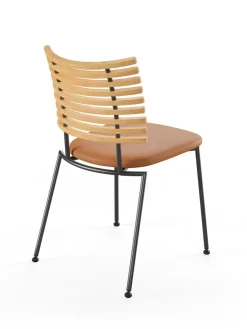 Naver Collection Spisebordsstole<Tiger Stol, sort læder fra