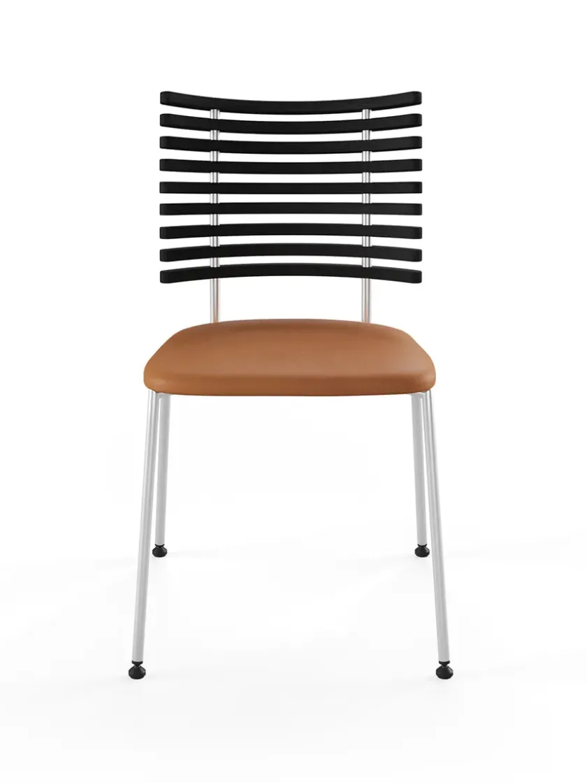 Naver Collection Spisebordsstole<Tiger Stol, sort læder fra