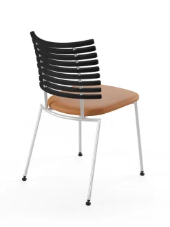 Naver Collection Spisebordsstole<Tiger Stol, sort læder fra