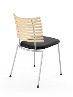 Naver Collection Spisebordsstole<Tiger Stol, sort læder fra