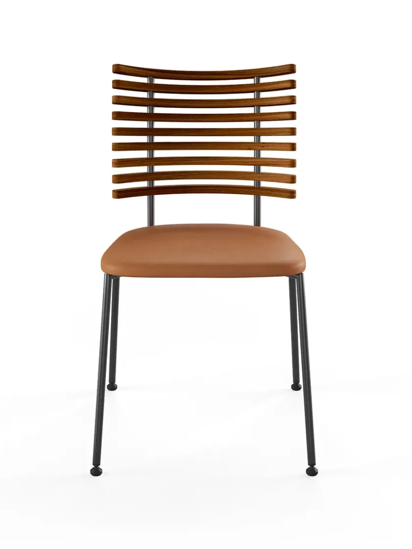 Naver Collection Spisebordsstole<Tiger Stol, sort læder fra