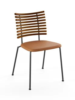 Naver Collection Spisebordsstole<Tiger Stol, sort læder fra