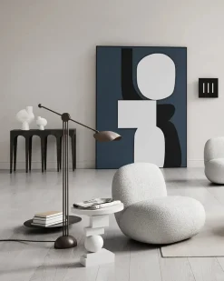 101 Copenhagen Lænestole<Toe Chair Flat, bouclé fra