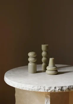 Ferm Living Stearinlys<Torno Candles Sand, Set of 3 fra