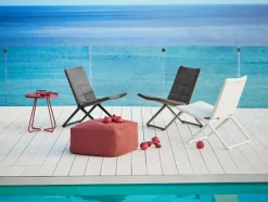 Cane-line Udendørs Loungemøbler|Havestole<Traveller Lounge Klapstol, soft touch fra