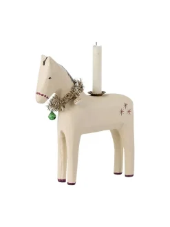 Maileg Lysestager<Træhest Lysestage, stor fra