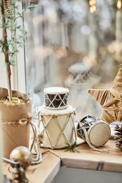 Ib Laursen Juletræspynt<Tromme mini, mørkebrun fra