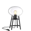 FDB Møbler Spots<U4 Hiti Bordlampe, klart glas/sort eg fra