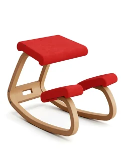 Variér Skamler<Variable balans stol, dark brown wood/revive 194 fra