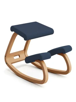 Variér Skamler<Variable balans stol, dark brown wood/revive 194 fra