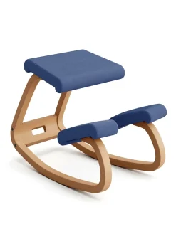 Variér Skamler<Variable Balans Stol, light brown wood fra