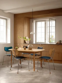 Carl Hansen & Søn Spisebordsstole<Vega Stol, krom stel fra