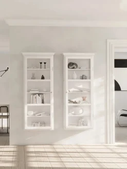 Lindebjerg Design Vitrineskabe<Væghængt Vitrineskab Classic V4, hvid fra