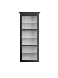 Lindebjerg Design Vitrineskabe<Væghængt Vitrineskab Classic V4, sort fra