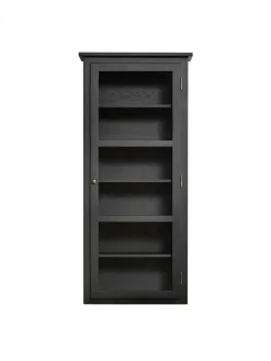 Lindebjerg Design Vitrineskabe<Væghængt Vitrineskab N4, dark oak fra