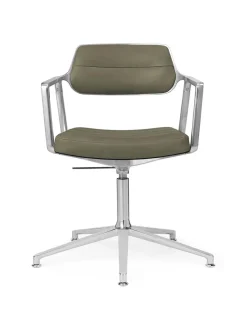 Vipp Kontorstole<453 Swivel+ Chair, bosco grøn læder fra