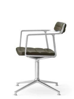 Vipp Spisebordsstole<452 Swivel Chair, camel læder fra
