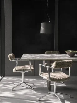 Vipp Spisebordsstole<452 Swivel Chair, camel læder fra
