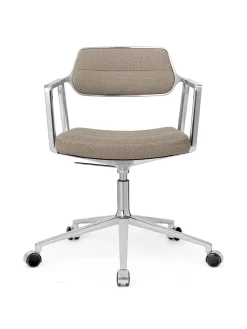 Vipp Kontorstole<453 Swivel+ Chair m/hjul, dark sand tekstil fra