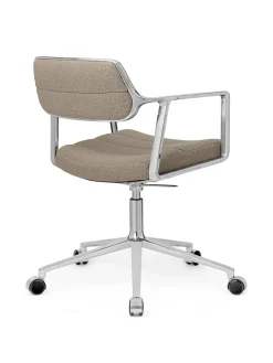 Vipp Kontorstole<453 Swivel+ Chair m/hjul, dark sand tekstil fra