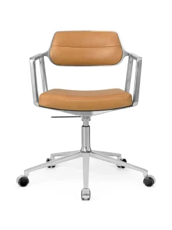 Vipp Kontorstole<453 Swivel+ Chair m/hjul, dark sand tekstil fra