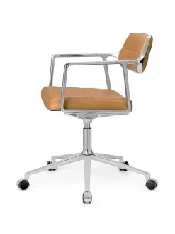 Vipp Kontorstole<453 Swivel+ Chair m/hjul, dark sand tekstil fra