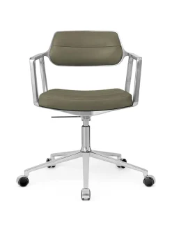 Vipp Kontorstole<453 Swivel+ Chair m/hjul, dark sand tekstil fra