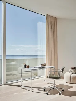 Vipp Kontorstole<453 Swivel+ Chair m/hjul, dark sand tekstil fra