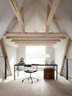 Vipp Kontorstole<452 Swivel Chair m/hjul, dark sand fra