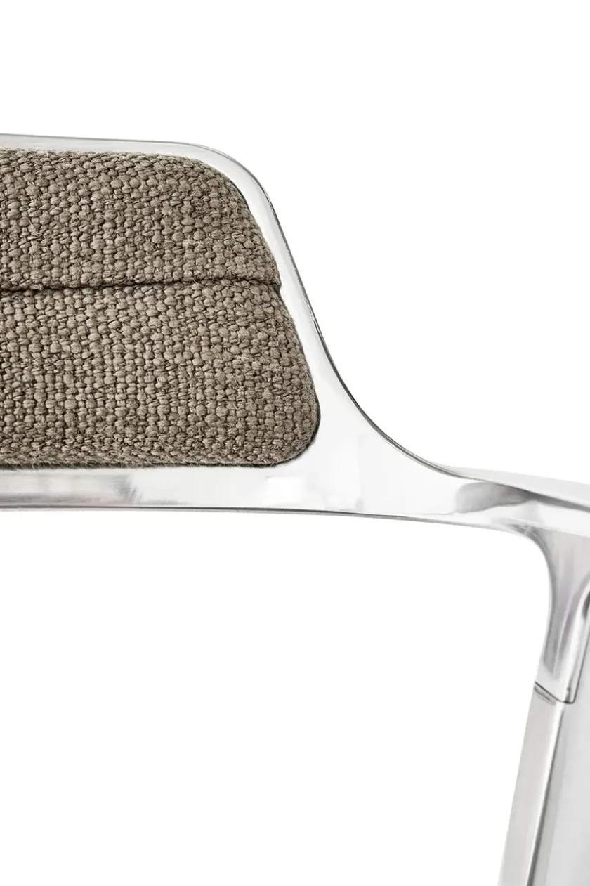 Vipp Kontorstole<452 Swivel Chair m/sort stel & hjul, sort læder fra