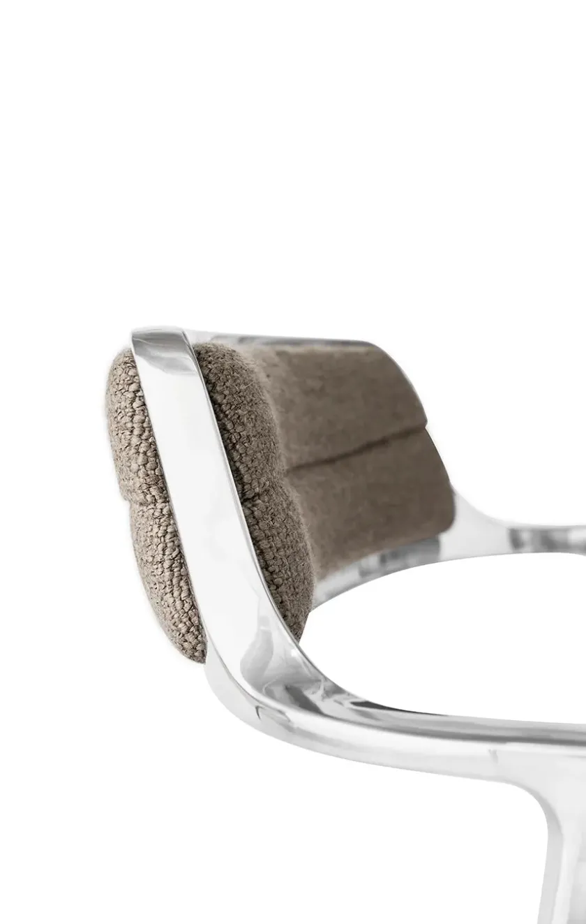 Vipp Kontorstole<452 Swivel Chair m/sort stel & hjul, sort læder fra