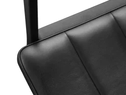 Vipp Spisebordsstole<452 Swivel Chair m/sort stel, sort læder fra