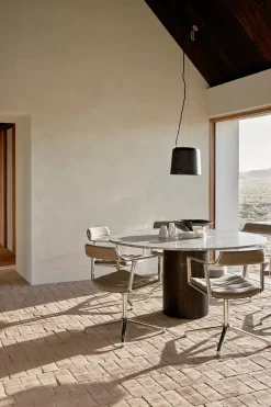 Vipp Spisebordsstole<452 Swivel Chair m/sort stel, sort læder fra