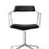 Vipp Spisebordsstole<452 Swivel Chair, sort læder fra