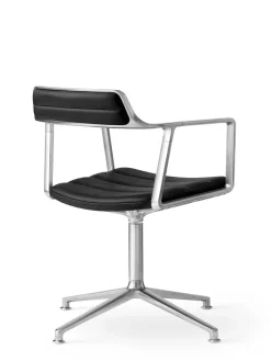 Vipp Spisebordsstole<452 Swivel Chair, sort læder fra