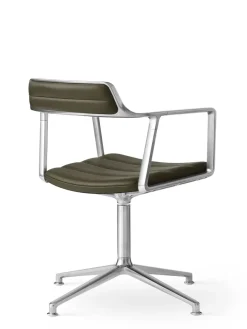 Vipp Spisebordsstole<452 Swivel Chair, sort læder fra