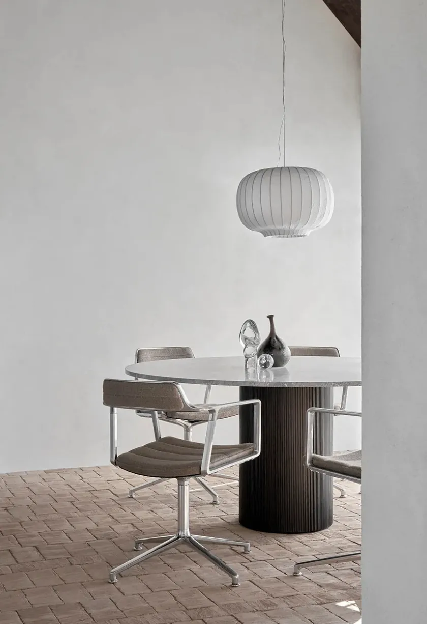 Vipp Spisebordsstole<452 Swivel Chair, sort læder fra