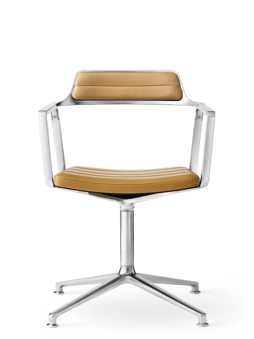 Vipp Spisebordsstole<452 Swivel Chair, sort læder fra