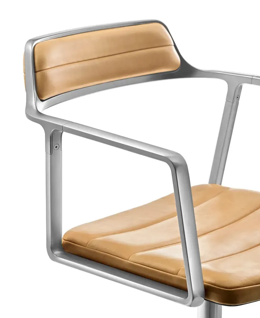 Vipp Spisebordsstole<452 Swivel Chair, sort læder fra