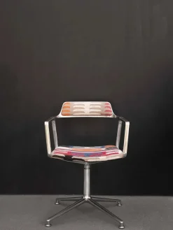 Vipp Spisebordsstole<452 Swivel Chair, sort læder fra