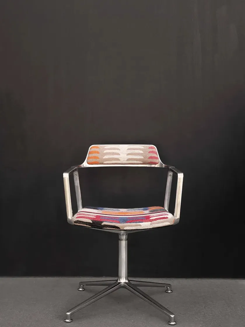 Vipp Spisebordsstole<452 Swivel Chair, sort læder fra