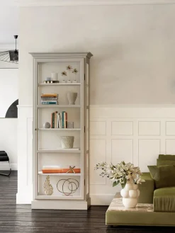 Lindebjerg Design Vitrineskabe<Vitrineskab Classic V1, lys grå fra