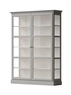 Lindebjerg Design Vitrineskabe<Vitrineskab Classic V2, lys grå fra