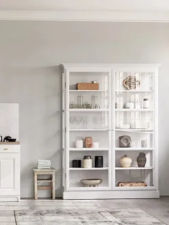 Lindebjerg Design Vitrineskabe<Vitrineskab Classic V2, lys grå fra
